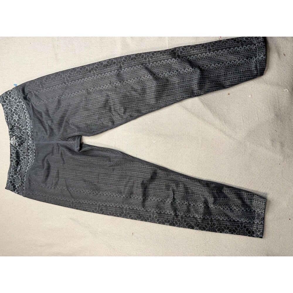PrAna Leggings Womens Small Gray Geometric Print Ankle Yoga Stretch Pants